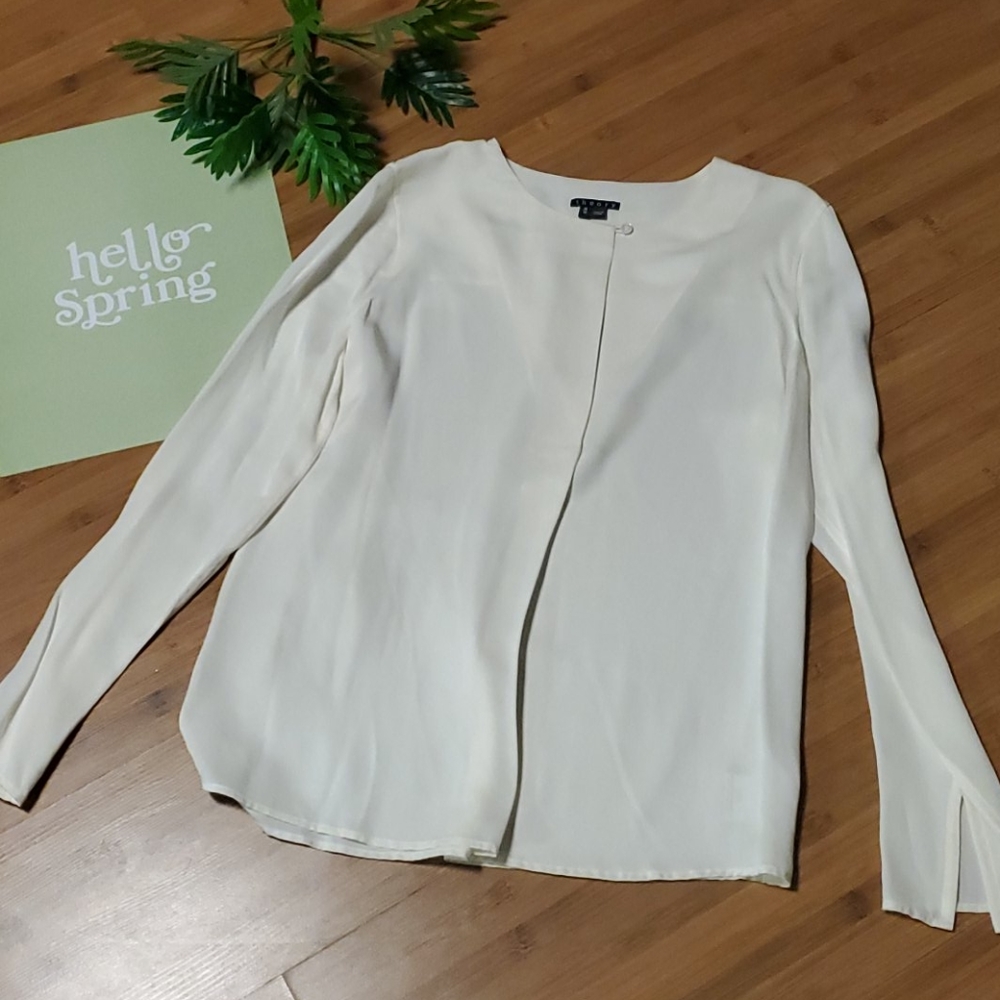Theory Calveer Silk Modern Blouse